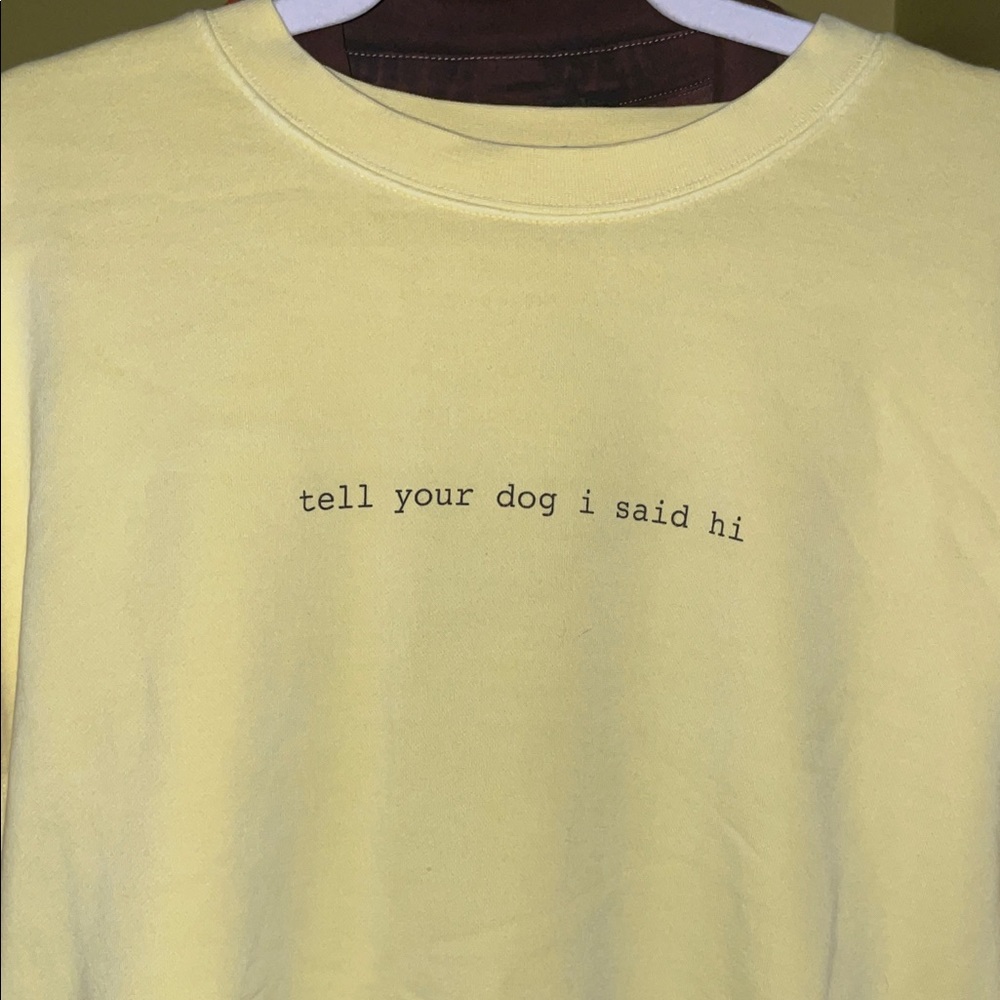 Charming Yellow Dog Greeting